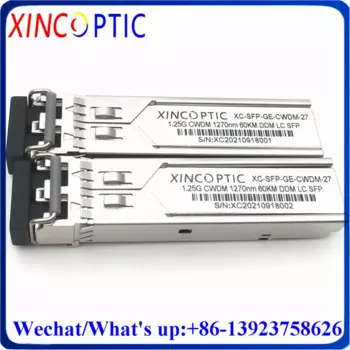 1,25G Dual LC 60KM CWDM SFP, 1,25 Гбит/с 1370 нм 1390 нм дуплексный-нм с модулем DOM для Cisco/Mikrotik