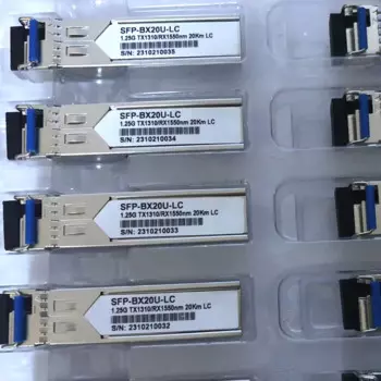 1.25G WDM SFP 1310/1550, 1550/1310 Одномодовое одноволоконное волокно 20 км, разъем LC Комплект оптического волокна, оптоволокно
