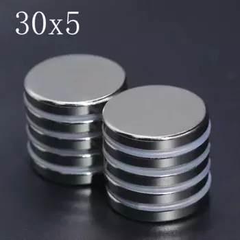 1/2/5/10 шт. 30x5 неодимовый магнит 30 мм x 5 мм N35 NdFeB круглый супер мощный сильный постоянный магнитный диск 30*5