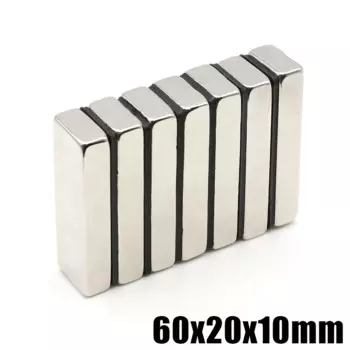 1/2/5 шт. 60x20x10 N35 NdFeB неодимовый магнит 60 мм X 20 мм X 10 мм супер мощный блок постоянный магнитный Imanes 60*20*10