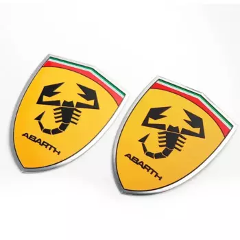 1/2 шт. автомобильный Стайлинг 3D алюминий ABARTH значок скорпиона наклейка украшение для багажника для Fiat 500 Punto Stilo Ducato Palio Pondo