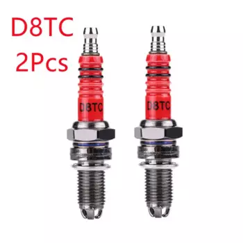 1/2 шт. гоночная свеча зажигания с 3 тройными электродами A7TC D8TC для GY6 CG 50 70 110 125 150CC мотоцикл квадроцикл скутер зажигание мотоцикла