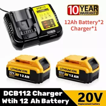 1 ~ 2 упаковки сменных литий-ионных аккумуляторов для DeWalt 18 В 20 Вольт Макс. 6,0 Ач 8,0 Ач 12 Ач DCB205 DCB206 DCB200 Аккумулятор для электроинструментов