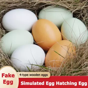 1-50pcs Hatching Egg Easter Hen Poultry Hatch Breeding Simulation Fake Plastic Artificial Eggs DIY Painting Egg Educational Toys