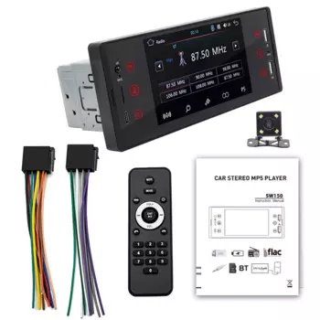 1 Din автомобильный радиоприемник Bluetooth In-Dash HD мультимедийный плеер 5-дюймовый автомобильный MP5 видеоплеер с камерой
