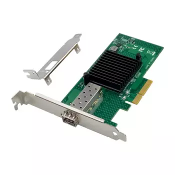 1 компл. 10G SFP + Серверная оптоволоконная сетевая карта 82599EN чип PCIE X4 один оптический порт сетевая карта