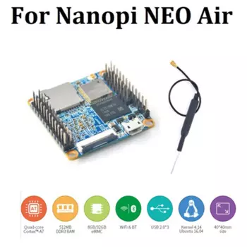 1 компл. Макетная плата Iot макетная плата 512 МБ RAM Wifi и Bluetooth 8 ГБ Emmc Allwinner H3 четырёхъядерный телефон