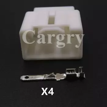 1 комплект 4P 7183-4347 автомобильный сабвуфер клаксон кабельный жгут гнездо для Ford Mondeo Mazda автомобильные аксессуары