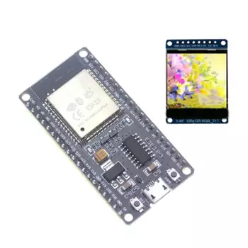 1 комплект ESP32F, макетная плата модуля, Wi-Fi, Bluetooth, макетная плата с цветным экраном 1,44 дюйма