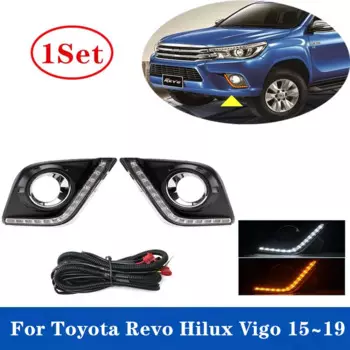 1 комплект, фонарь для дневных ходовых огней для TOYOTA HILUX REVO 2015 2016 2017 2018 2019