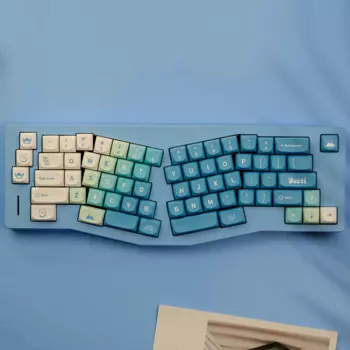 1 комплект колпачков для клавиш GMK Yeeti PBT, колпачки для клавиш с красителем, колпачки для клавиш с профилем MA для механической клавиатуры MX Switch 61 64 68 84 980