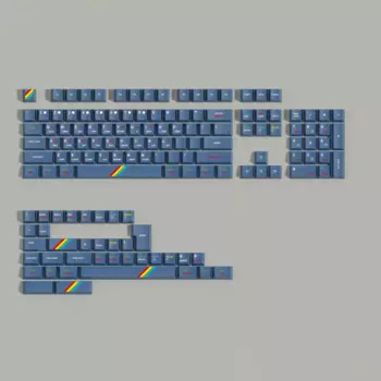 1 комплект колпачков для клавиш Wraith Theme PBT, 5-сторонние колпачки для клавиш с красителем, колпачки для клавиш GMK с вишневым профилем для клавиатуры MX Switch, клавиатура Double B Split Spacebar