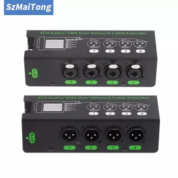 1 пара 4-канальных 6,5 + 3-контактных XLR аудио/DMX удлинитель сетевого кабеля DMX512 удлинитель сетевого сигнала 1 штекер + 1 гнездо