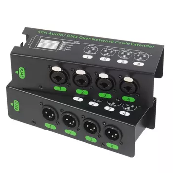 1 пара 4-канальных 6,5 + 3-контактных XLR аудио/DMX удлинитель сетевого кабеля DMX512 удлинитель сетевого сигнала 1 штекер + 1 гнездо