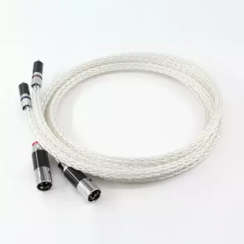 1 пара 8AG OCC посеребренный аудиокабель XLR балансировочный кабель RCA штекер к XLR штекер гнездовой аудиокабель 8AG твист кабель