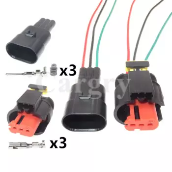 1 комплект 3P 284426-1 284425-1 Автомобильный высоковольтный пакет жгут проводов катушки зажигания водонепроницаемый разъем автомобильный разъем