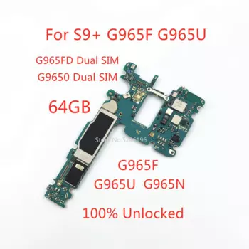 1 шт. 100% разблокированная материнская плата для Samsung Galaxy S9 Plus S9 + G965F G965F/DS G9650 G965U G965N 64 ГБ, Запасная часть