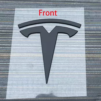 1 шт. ABS для Tesla Model 3 Mode Y, передний капот автомобиля, логотип, крышка, эмблема, наклейка, Стайлинг, авто кузов, задний багажник, значок, аксессуары