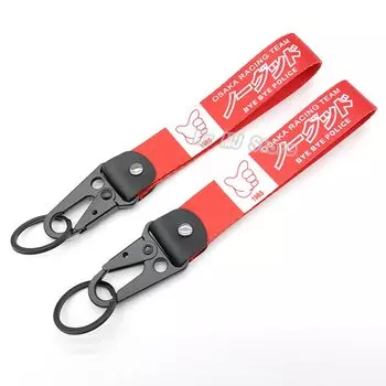1 шт. JDM Osaka Racing Team Bye Bye POLICE модные бирки брелок нейлон полиэстер вышивка мотоцикл авто брелок аксессуары