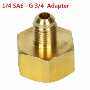 1 шт латунный адаптер для автомобильного кондиционера R134A 1/4 SAE быстроразъемные соединители к G3/4 SAE для адаптера кондиционера БЫСТРОРАЗЪЕМНАЯ муфта