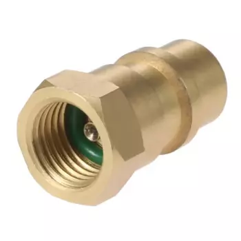 1 шт., переходник R12 rr502 с винтом на R134A, переходник с клапаном 1/4 дюйма, с резьбой SAE на 8v1, латунный, для установки кондиционера автомобиля