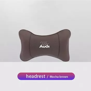 1 шт. подголовник автомобильного сиденья с логотипом, подушка для шеи для Audi Sline A1 A3 A4 A6 C7 A5 B8 B7 A7 A8 B9 B6 C6 Q2 Q3 Q5 Q7 Q8 TT S3 S4 S7 S8