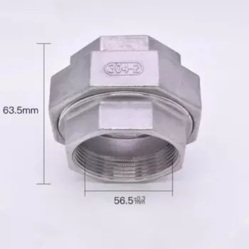 1 шт., Соединительный фитинг из нержавеющей стали, 2 дюйма, SS304 F/F BSP