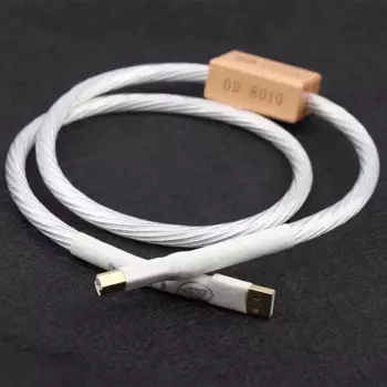1 шт., USB-кабель Nordost Odin, зеркальный аудиокабель DAC, 8-ядерный Hi-Fi аудиокабель, декодер, ЦАП, кабель для передачи данных с серебряным покрытием и экраном