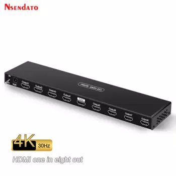 1x16 HDMI сплиттер 1 в 16 Выход 4k 30 Гц дисплей дубликат усилитель 1x8 сплиттер hdmi 1 в 8 Выход HDMI видео распределитель для ТВ ПК