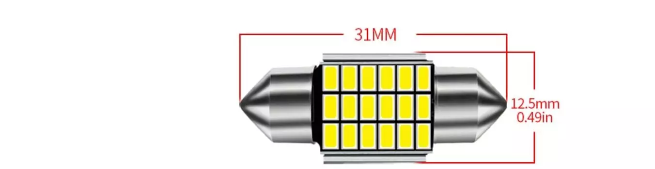 1x C10W C5W светодиодный Canbus Festoon 31 мм 36 мм 39 мм 42 мм для автомобильной лампы, внутренний светильник для чтения, лампа номерного знака, белый, бесплатная ошибка