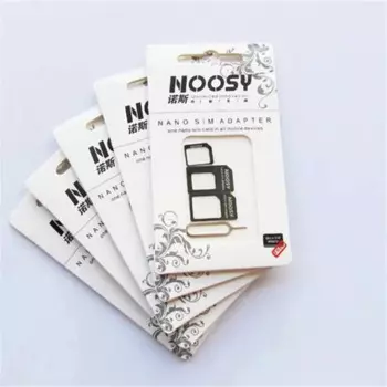 200 комплектов, новинка, адаптер для Nano SIM-карты 4 в 1, адаптер для micro sim с извлекающим контактным ключом, розничная упаковка для iPhone, Samsung