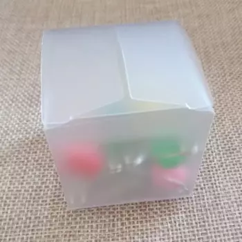200 шт. 6x6x6 см Подарочная коробка для драгоценностей, прозрачная коробка, пластиковая коробка, прозрачная коробка для хранения, коробки из ПВХ, упаковка, коробка из ПВХ для свадебной упаковки