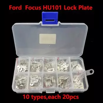 200 шт./лот HU101 Язычковая пластина автомобильного замка для Ford Focus Fiesta Ecosport латунный материал Слесарные Инструменты Набор для ремонта автомобильного замка
