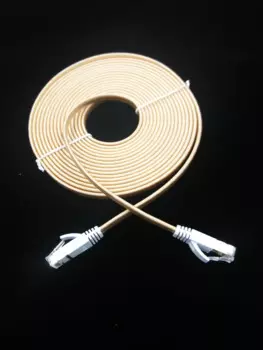 200 шт./лот золотой цвет m 1, m 3m,5m 10m cat7 кабель RJ45 соединительный плоский Ethernet LAN Сетевой кабель для переключателя маршрутизатора позолоченный