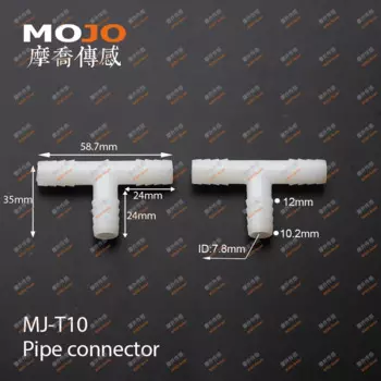 2020 Бесплатная Доставка! MJ-T10 10 мм соединитель трубы типа тройника PP (100 шт./партия)