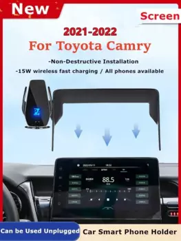 2021 2022 для Toyota Camry автомобильный экран держатель телефона беспроводное зарядное устройство навигация GPS крепление для телефонов