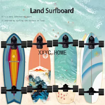 2022 82 см Профессиональный S7 P7 Carver Surf Land скейтборд высокогладкий клен профессиональная Land доска для серфинга большая доска для рыбы