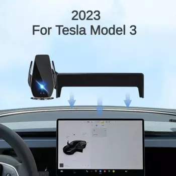 2023 для Tesla Model 3 Model3 Автомобильный экран Держатель телефона Беспроводное зарядное устройство Модификация навигации Интерьер Размер 15,4 дюйма