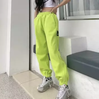 2023 New Spring and Autumn Fashion Trend Street High Waist Panel Pocket Casual Loose Oversize Solid Harun Sports Guard Pants
