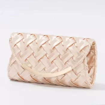 2023 New Weave Evening Bags Women Clutch Purse with Chain Dinner Wedding Bridal Handbags Party Shoulder Bags Luxury Bolso Mujer
