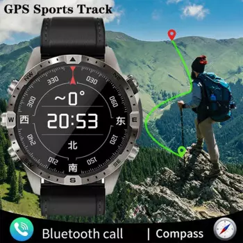 2023 новые NFC смарт часы для мужчин GPS трекер 1,6 дюймов 360*360 HD экран компас Bluetooth Вызов SmartWatch для Android ios