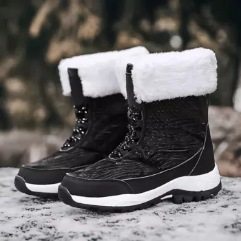 2023 зимние женские уличные ботинки, модные черные походные ботинки, непромокаемые зимние ботинки, женские теплые модные ботинки на меху, белые тактические 42