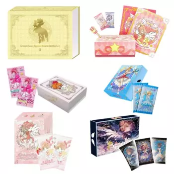 2024 Captor карты с Сакурой Booster Box Аниме Коллекция персонажей юбилейный Таро карточный костюм косплей карточный чехол волшебная игра для девочек