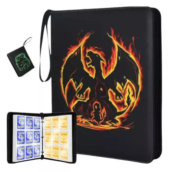 2024 держатель Charizard, папка для карточек, коллекция книг, папка, защита для карт в стиле аниме, блокнот для альбома с покемонами, 900 шт.