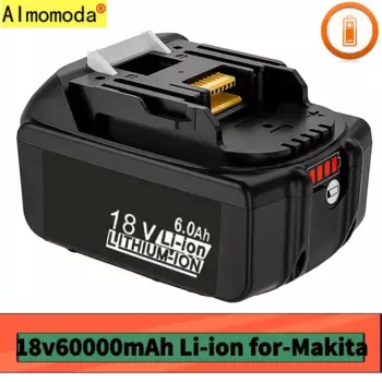 2024 литиевая батарея для Makita 18 в 60000 мАч, универсальная ручная дрель Makita, электрический инструмент высокой мощности и высокого тока