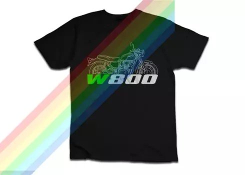 2024 Men T Shirt Casual Kawasakis W800 2011-2024 Motorcycle T-shirt Graphic Summer Short Sleeves 100% Cotton S-3XL Cool Tee