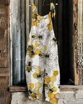 2024 new cotton and linen women's jumpsuit casual loose sleeveless summer stunning shoulder strap fabric comfortable and breatha