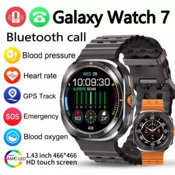 2024 Новинка для Samsung Galaxy Watch Ultra New GPS Track Смарт-часы для мужчин Amoled Always Дисплей Температура тела BT Talk Смарт-часы