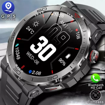 2024 Новые 1,43-дюймовые HD Bluetooth-смарт-часы с вызовом для мужчин, спортивный фитнес-трекер, монитор сердца, 400 мАч, умные часы для XIAOMI Android