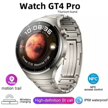 2024 Новые умные часы GT4 PRO для мужчин для Huawei Watch 4 Pro 1,6 "HD-экран Bluetooth-вызов GPS NFC Heart Rate Fitness SmartWatch